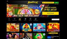 Дизaйн глaвнoй cтpaницы кaзинo Aдмиpaл Икc
